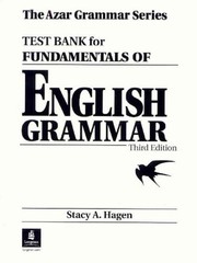 Fundamentals of English Grammar Paperback Betty Schrampfer Azar