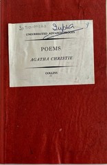 Agatha Christie- Poems 1973 Uncorrected Advance Proof Collins – Extremely Rare